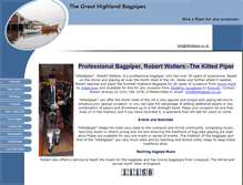 Tablet Screenshot of kiltedpiper.co.uk